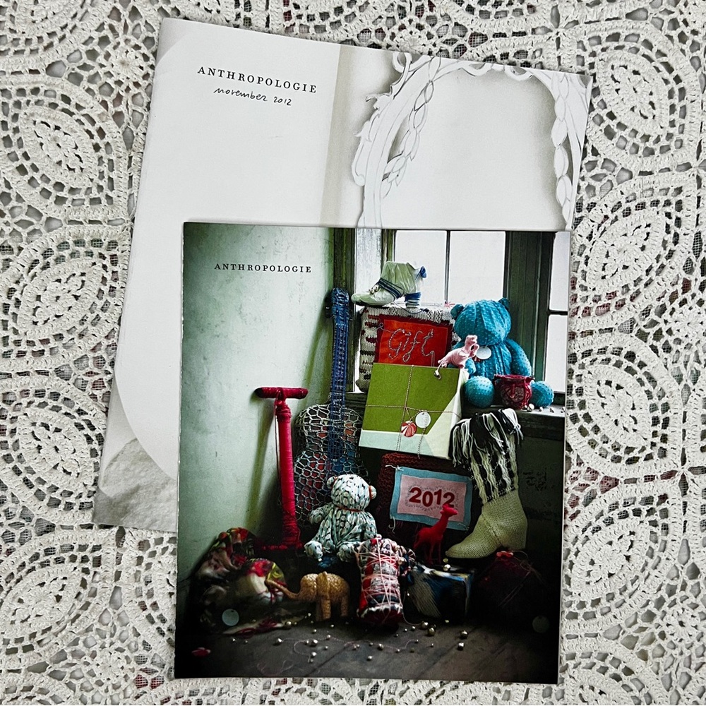 FREE if bundled | ⚠️✂️Anthropologie catalogs, holiday 2012